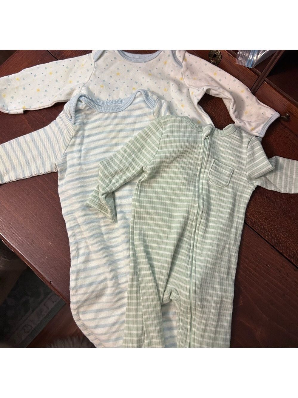 Striped Baby Onesies Set